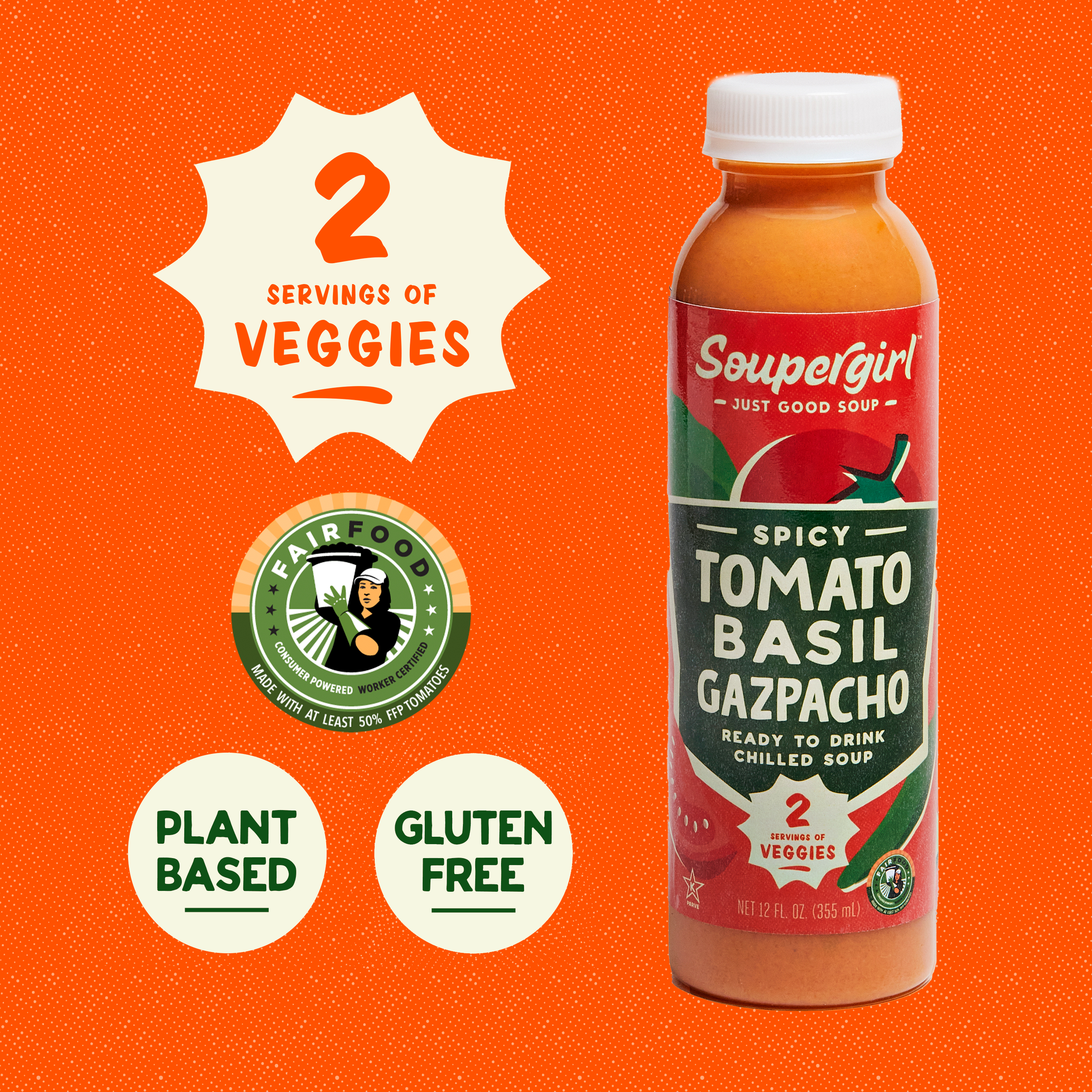 Spicy Tomato Basil Gazpacho